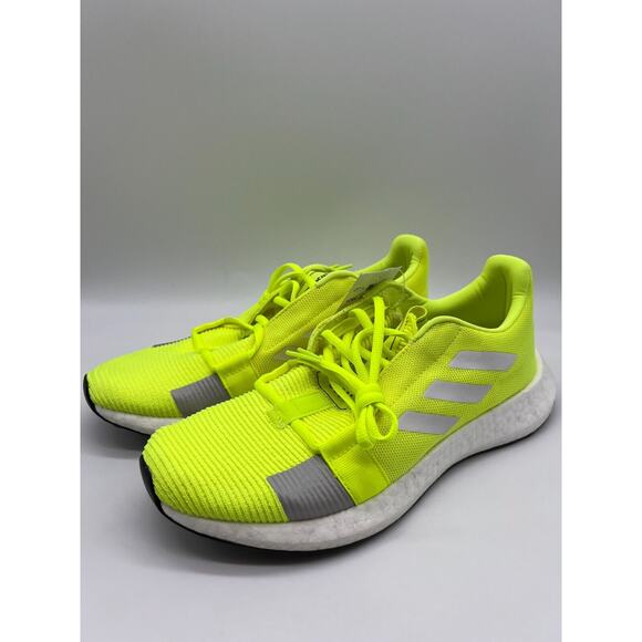 adidas Men\'s Senseboost GO Running Shoes Neon/Yellow Sneakers EF1580 Size 8.5